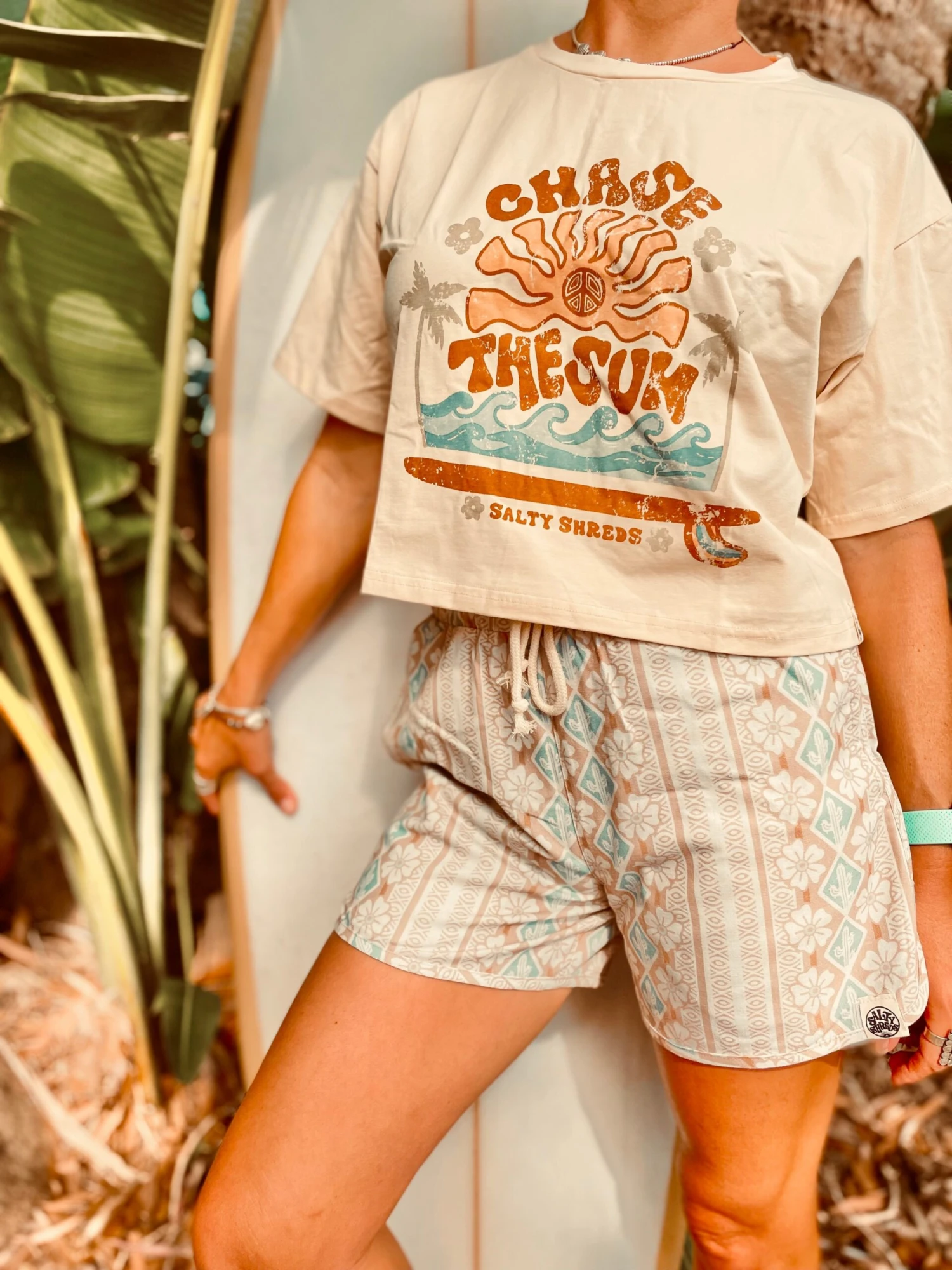 Chase The Sun Ladies Crop Tee 3 Chase The Sun Ladies Crop Tee