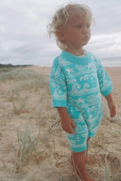 Under The Sea Organic Knit Jumpsuit - Groms