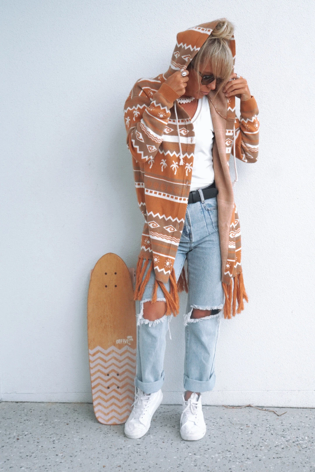 Surf Wanderer Tribal Knitted Desert Cardigan - Ladies 4 Surf Wanderer Tribal Knitted Desert Cardigan - Ladies - Image 2
