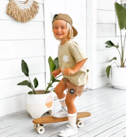 Acid Wash Skater Shorts - Groms