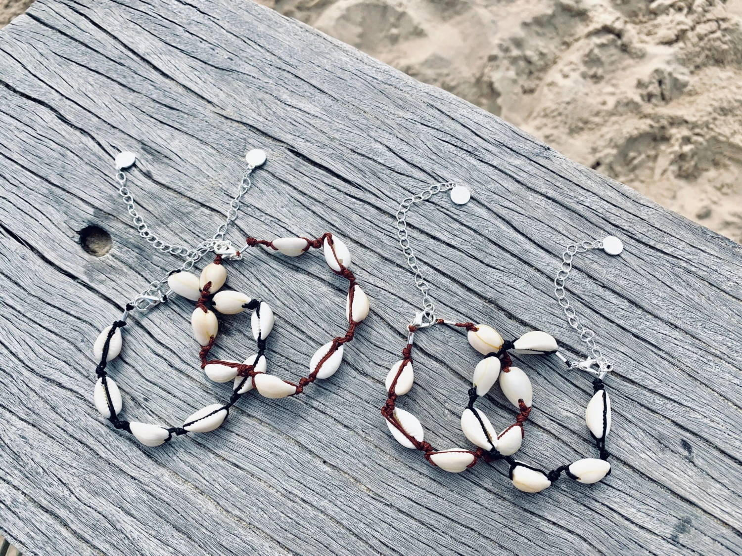 Full Cowrie Shell Bracelet / Anklet 6 Full Cowrie Shell Bracelet / Anklet - Image 4