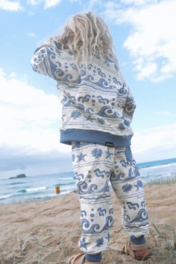 Under The Sea French Terry Slouch Set - Retro Blue - Groms -Salty Shreds image d9b606bb e26b 4bca a3c9 8e9b550654ec 1