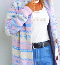 Surf Wanderer Tribal Knitted Ocean Cardigan - Ladies -Salty Shreds image da78f25e 42bd 489e 84f7 73ee29a02fb7 1