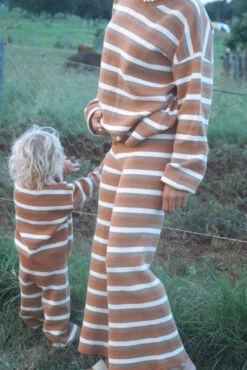 Coastal Striped Organic Knit Pullover - Ladies