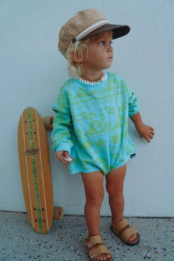 Under The Sea French Terry L/s Jumpsuit -Salty Shreds image e2192f8f 8743 4fe5 b54f 392bce153545 1