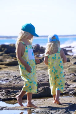 Happy Dayz Beach Club Overall - Mellow Yellow - Groms