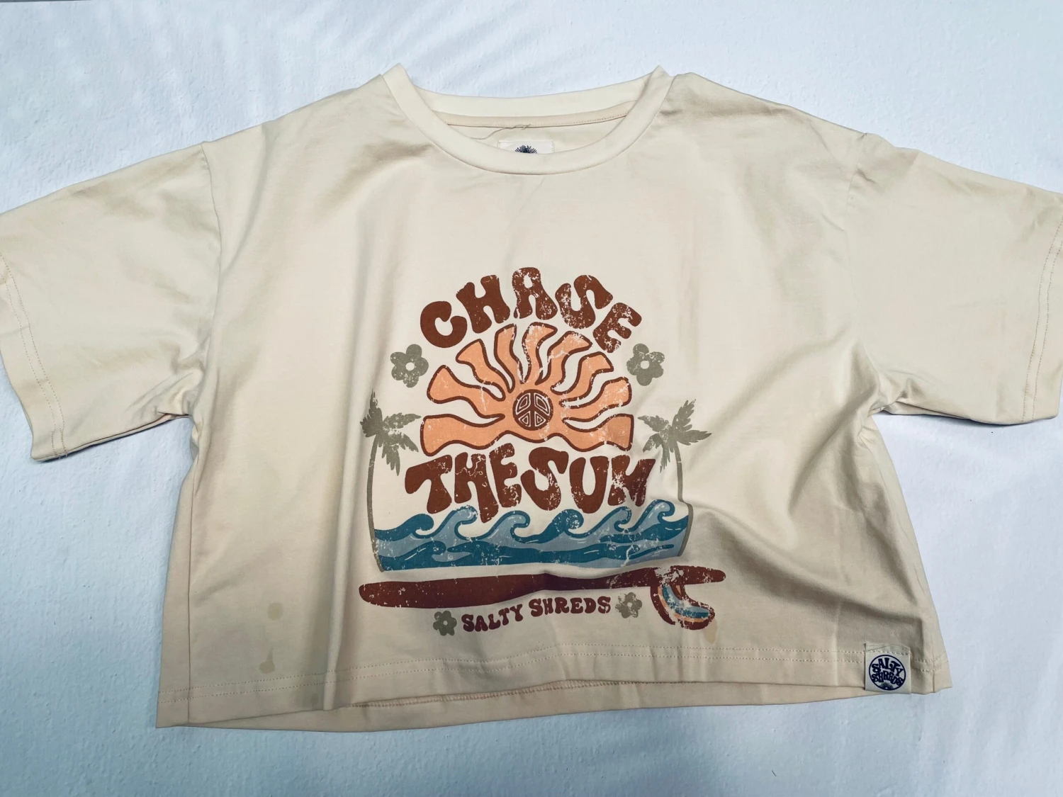 Chase The Sun Ladies Crop Tee 4 Chase The Sun Ladies Crop Tee - Image 2