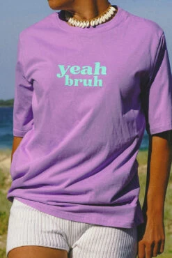 Yeah Bruh Loose Tee - Ladies -Salty Shreds image e937610c b46a 47f0 9813 bbd1e0660b5a