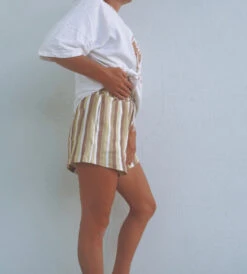 My Sisters Keeper Organic 70's Stripe Short - Ladies -Salty Shreds image eabec381 4b1e 457f 9206 b29c8bcbe303