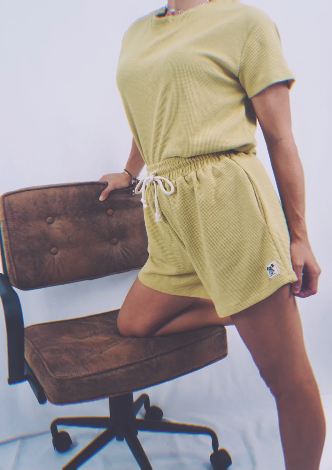 Minimalist Relaxed Waffle Tee - Ladies 12 Minimalist Relaxed Waffle Tee - Ladies - Image 10