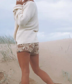 Salty Shreds Endless Waves Organic Knit Short - Beige - Ladies -Salty Shreds image f760813c 675f 4b60 8b04 f52e0323ce77
