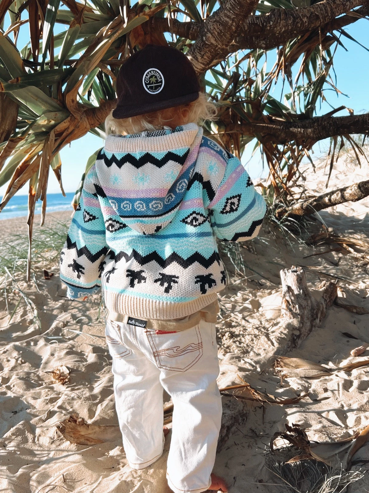 Surf Wanderer Tribal Knit Hoodie - Groms - PRE ORDER 5 Surf Wanderer Tribal Knit Hoodie - Groms - PRE ORDER - Image 3